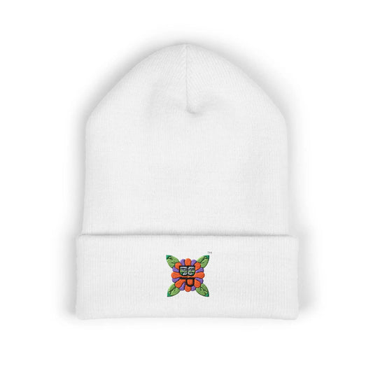 Embroidered Bloomin’ Paradise LLC Cuffed Beanie - One size / White - Hats