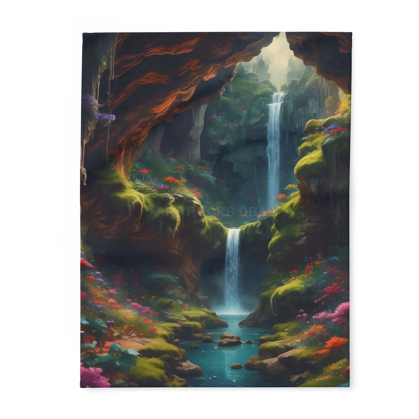 Enchanted Landscape Fleece Blanket - 30’’ × 40’’ - Home Decor