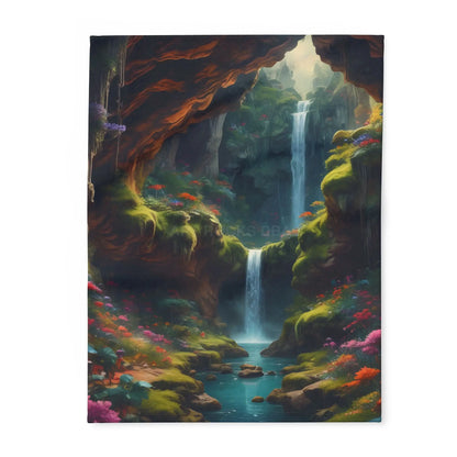 Enchanted Landscape Fleece Blanket - 30’’ × 40’’ - Home Decor