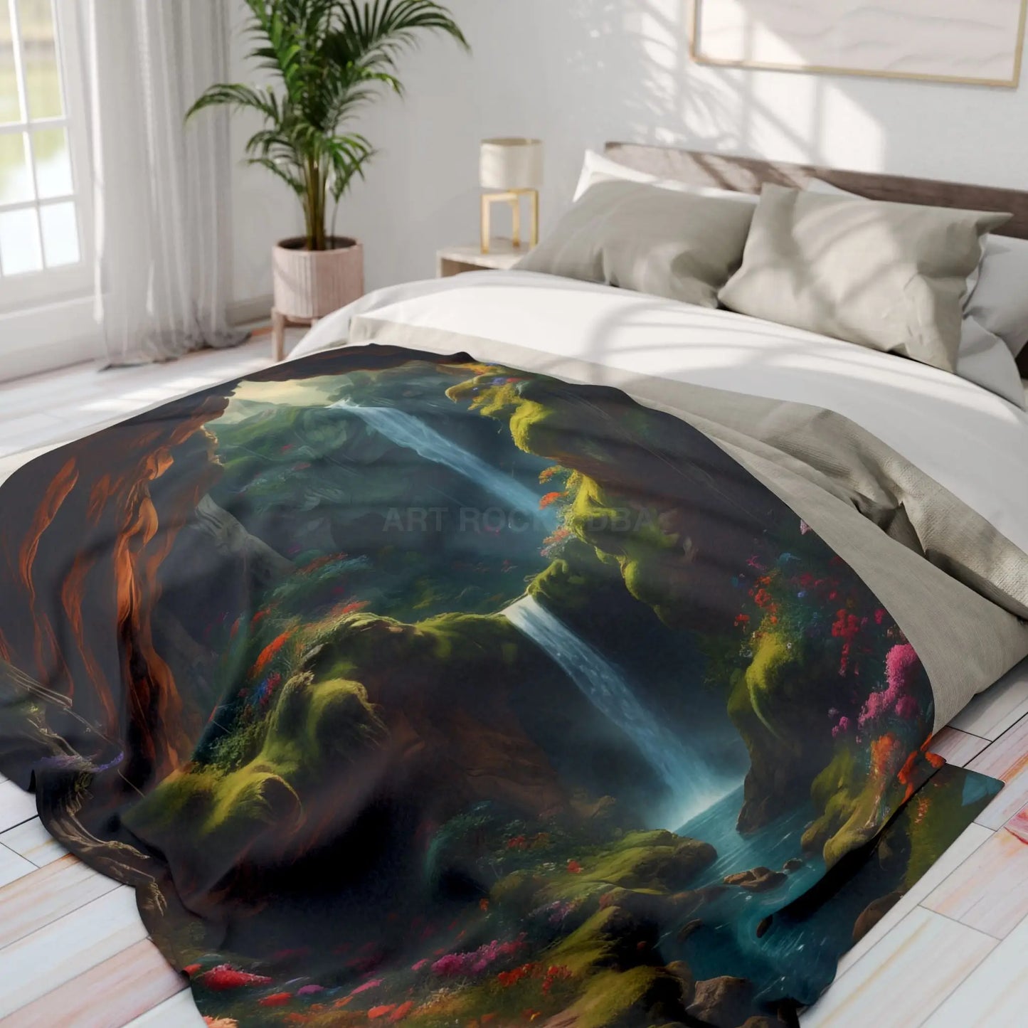 Enchanted Landscape Fleece Blanket - Home Decor