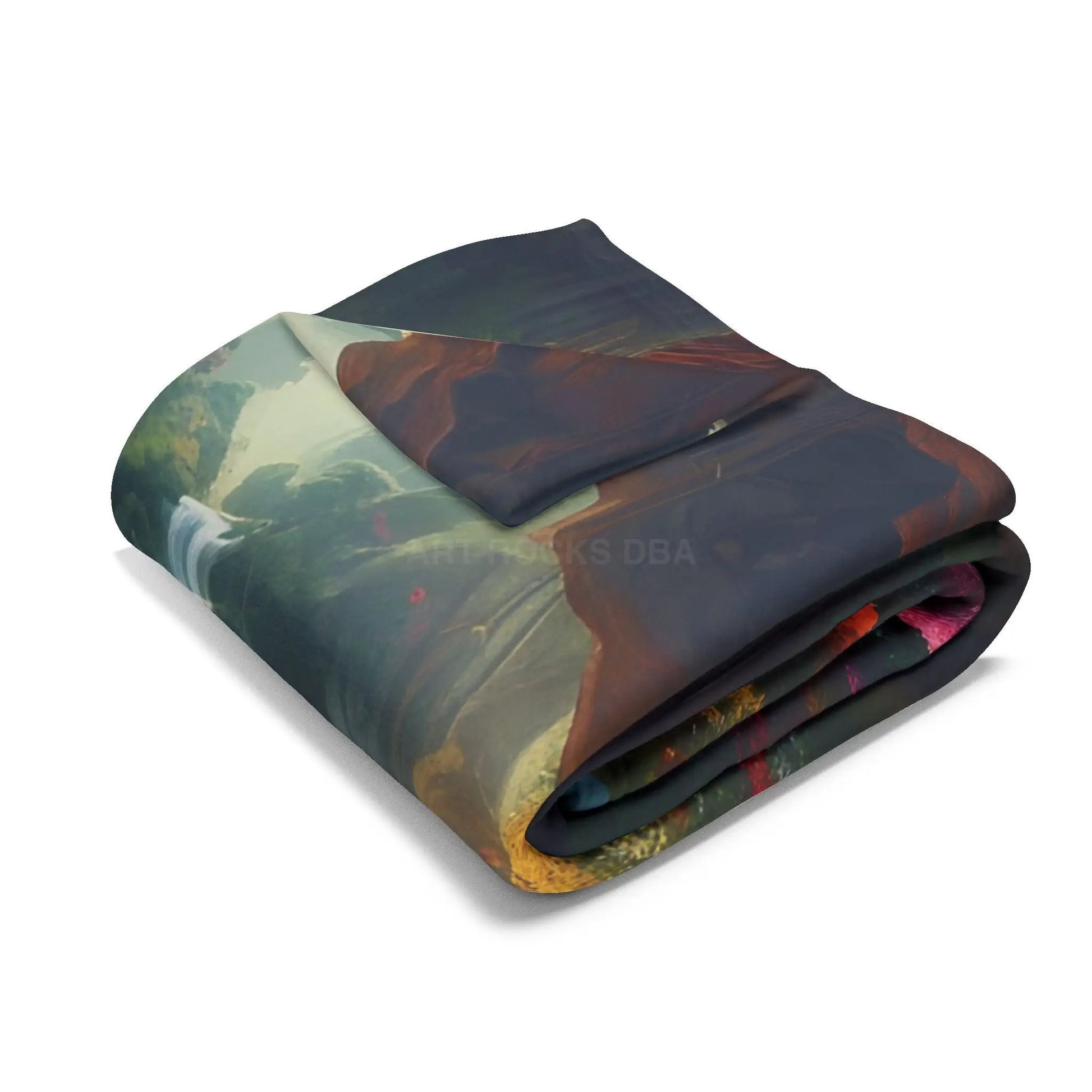 Enchanted Landscape Fleece Blanket - Home Decor