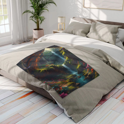 Enchanted Landscape Fleece Blanket - Home Decor