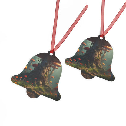 Enchanted Mushroom Forest Metal Ornament - Home Decor