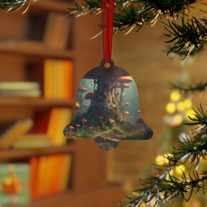 Enchanted Mushroom Forest Metal Ornament - Home Decor