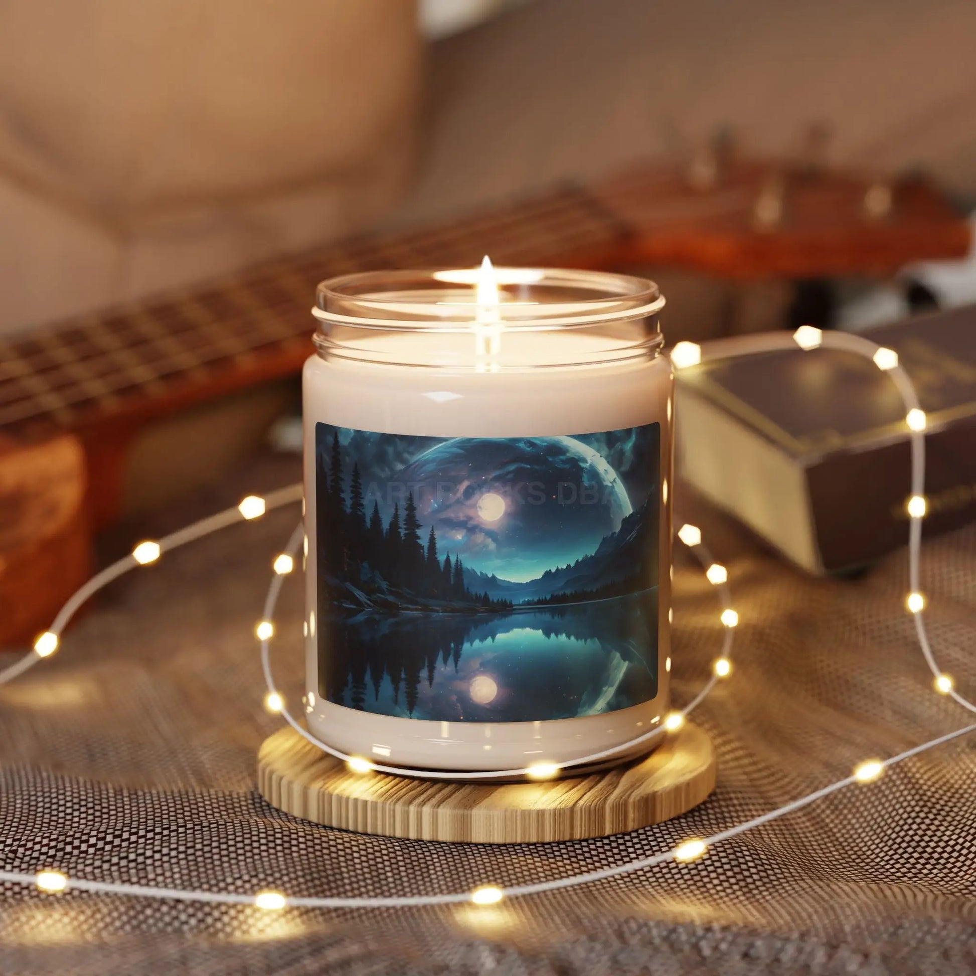 Enchanted Night Sky Scented Candle Relaxing Home Decor Gift for Her Aromatherapy Starry Night Cozy Ambiance - Home Decor