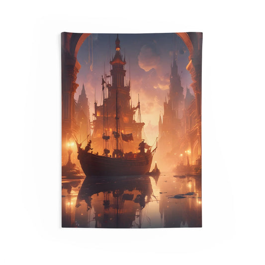 Enchanting Indoor Nautical Wall Tapestry Dreamy Home Decor Coastal Vibe Wanderlust Art Perfect for Living Room Bedroom