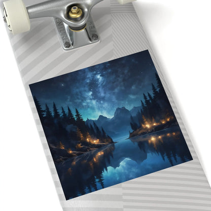 Enchanting Nightscape Stickers Nature Decor Outdoor Aesthetic Unique Gift for Nature Lovers Laptop & Water Bottle Decor