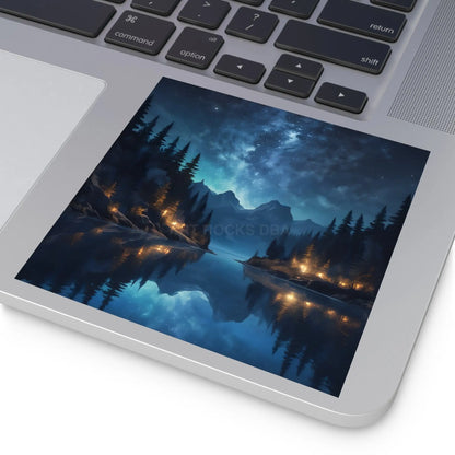 Enchanting Nightscape Stickers Nature Decor Outdoor Aesthetic Unique Gift for Nature Lovers Laptop & Water Bottle Decor