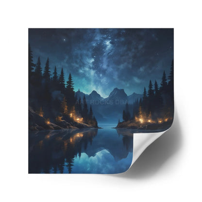 Enchanting Nightscape Stickers Nature Decor Outdoor Aesthetic Unique Gift for Nature Lovers Laptop & Water Bottle Decor