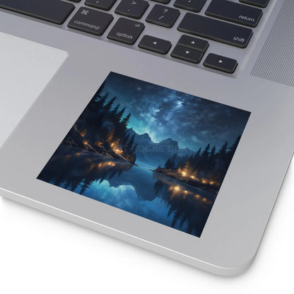Enchanting Nightscape Stickers Nature Decor Outdoor Aesthetic Unique Gift for Nature Lovers Laptop & Water Bottle Decor