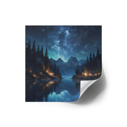 Enchanting Nightscape Stickers Nature Decor Outdoor Aesthetic Unique Gift for Nature Lovers Laptop & Water Bottle Decor