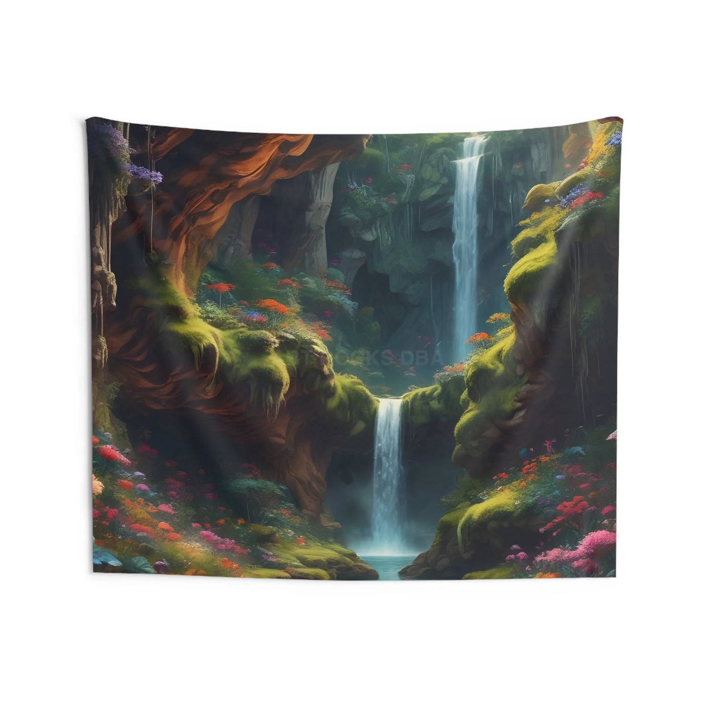 Enchanting Waterfall Indoor Wall Tapestry Boho Home Decor Nature Wall Hanging Relaxing Room Art Gift for Nature Lovers