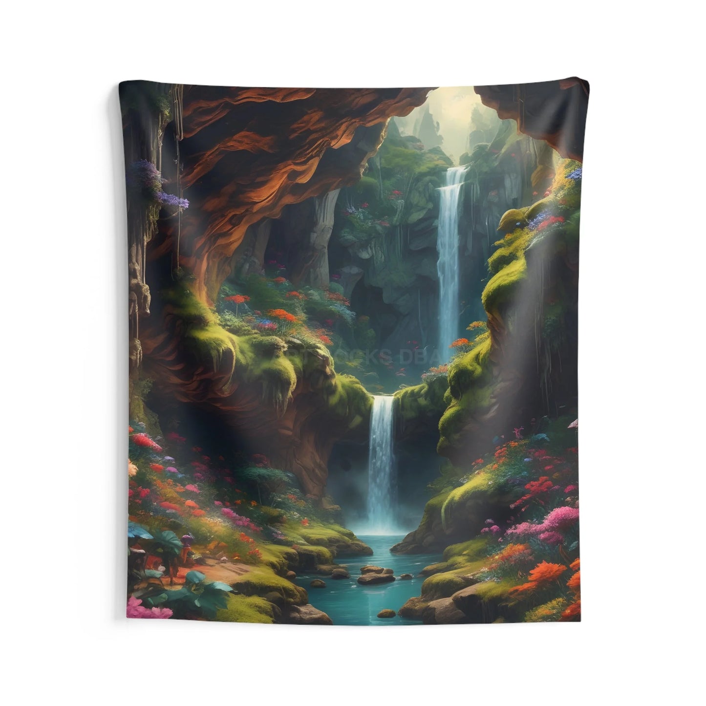 Enchanting Waterfall Indoor Wall Tapestry Boho Home Decor Nature Wall Hanging Relaxing Room Art Gift for Nature Lovers