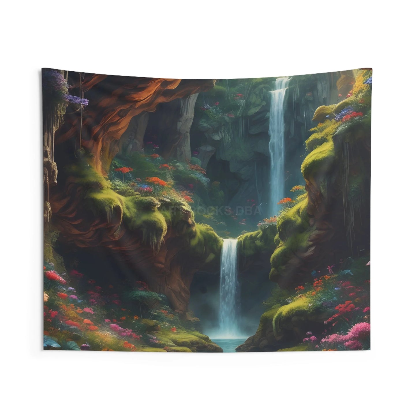 Enchanting Waterfall Indoor Wall Tapestry Boho Home Decor Nature Wall Hanging Relaxing Room Art Gift for Nature Lovers