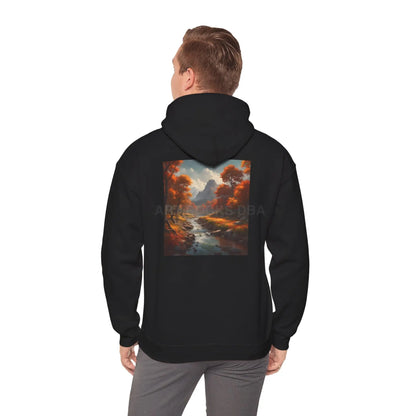 Fall Forest Hoodie Unisex Sweatshirt for Artists Cozy Gift for Creative Souls Perfect for Art Lovers Inspirational