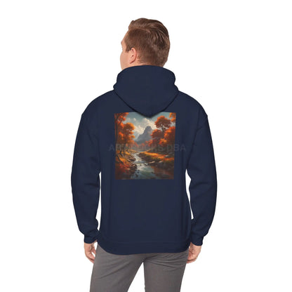 Fall Forest Hoodie Unisex Sweatshirt for Artists Cozy Gift for Creative Souls Perfect for Art Lovers Inspirational