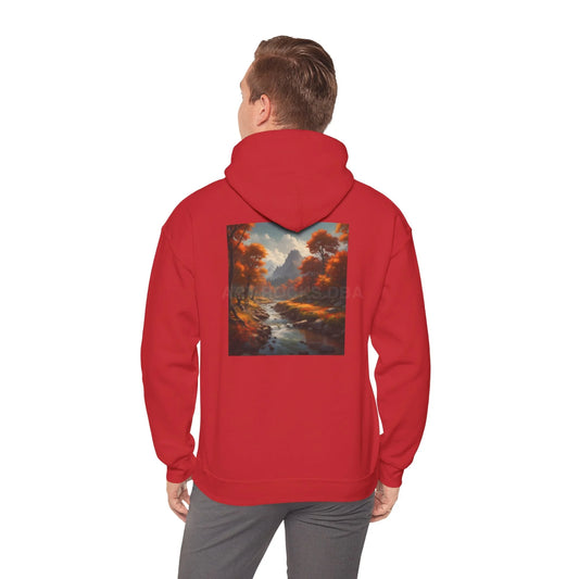 Fall Forest Hoodie Unisex Sweatshirt for Artists Cozy Gift for Creative Souls Perfect for Art Lovers Inspirational