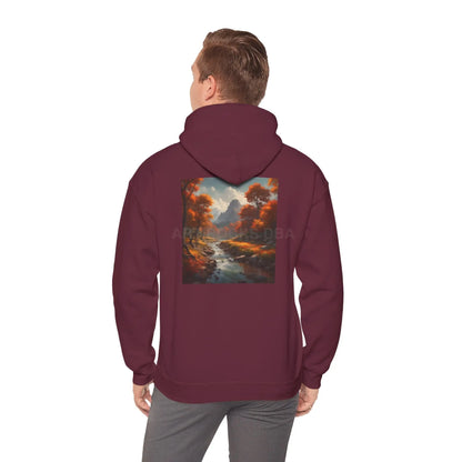 Fall Forest Hoodie Unisex Sweatshirt for Artists Cozy Gift for Creative Souls Perfect for Art Lovers Inspirational