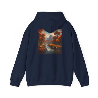 Fall Forest Hoodie Unisex Sweatshirt for Artists Cozy Gift for Creative Souls Perfect for Art Lovers Inspirational