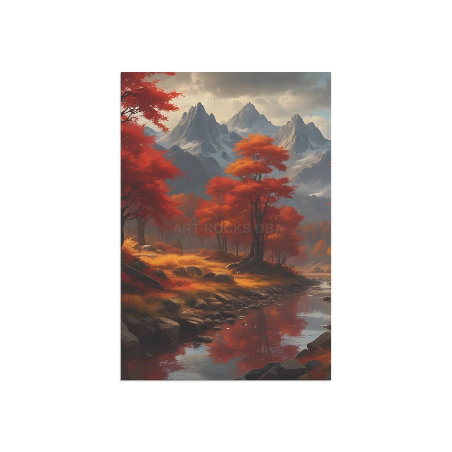 Fall In The Mountains Garden Banner Fall Decor for Home Seasonal Yard Flag Outdoor Decoration Nature-Inspired Garden