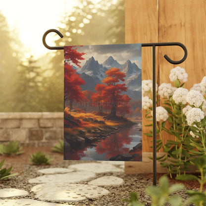 Fall In The Mountains Garden Banner Fall Decor for Home Seasonal Yard Flag Outdoor Decoration Nature-Inspired Garden