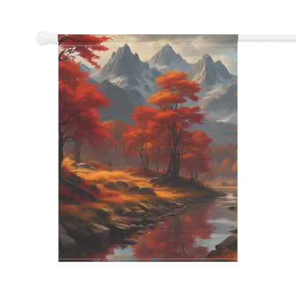 Fall In The Mountains Garden Banner Fall Decor for Home Seasonal Yard Flag Outdoor Decoration Nature-Inspired Garden