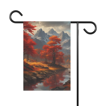 Fall In The Mountains Garden Banner Fall Decor for Home Seasonal Yard Flag Outdoor Decoration Nature-Inspired Garden