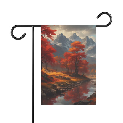 Fall In The Mountains Garden Banner Fall Decor for Home Seasonal Yard Flag Outdoor Decoration Nature-Inspired Garden