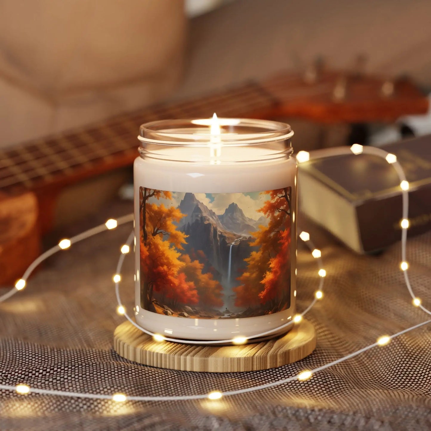 Fall Serenity Scented Soy Candle Cozy Home Decor Gift for Autumn Lovers Relaxation Aromatherapy Eco-Friendly Candle