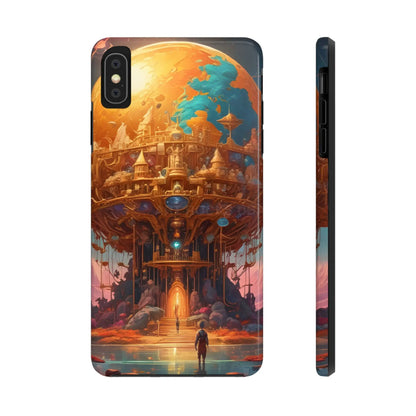 Fantasy Golden World Phone Case Durable Phone Cover Unique Artwork Case Gift for Gamers Cosmic Aesthetic Phone