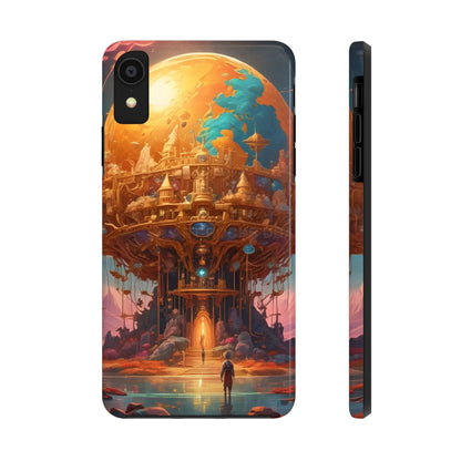 Fantasy Golden World Phone Case Durable Phone Cover Unique Artwork Case Gift for Gamers Cosmic Aesthetic Phone