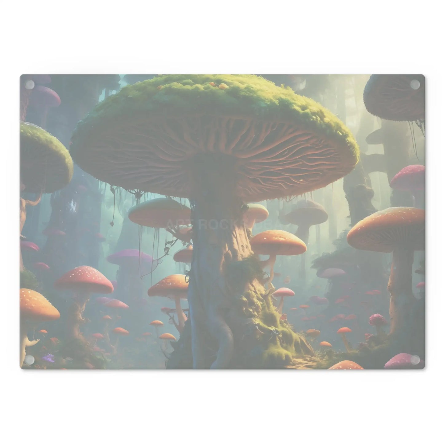 Fantasy Mushroom Forest Cutting Board — Whimsical Woodland Kitchen Decor - Home Decor