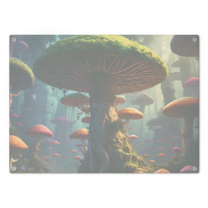 Fantasy Mushroom Forest Cutting Board — Whimsical Woodland Kitchen Decor - Home Decor