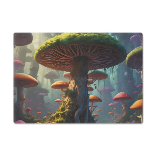 Fantasy Mushroom Forest Cutting Board — Whimsical Woodland Kitchen Decor - Small - Home Decor