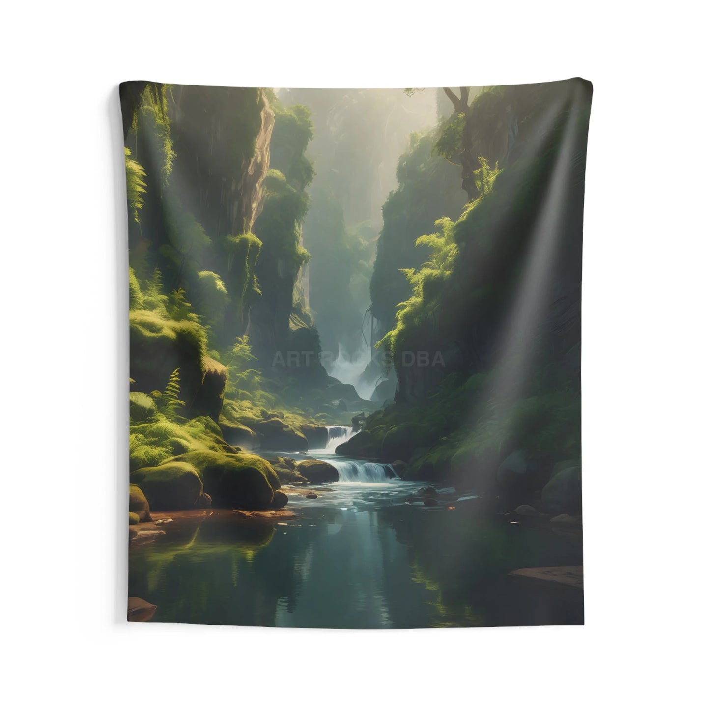 Fern Canyon Nature Wall Tapestry Relaxing Home Decor Bohemian Wall Hanging Bedroom Aesthetic Eco-Friendly Tapestry
