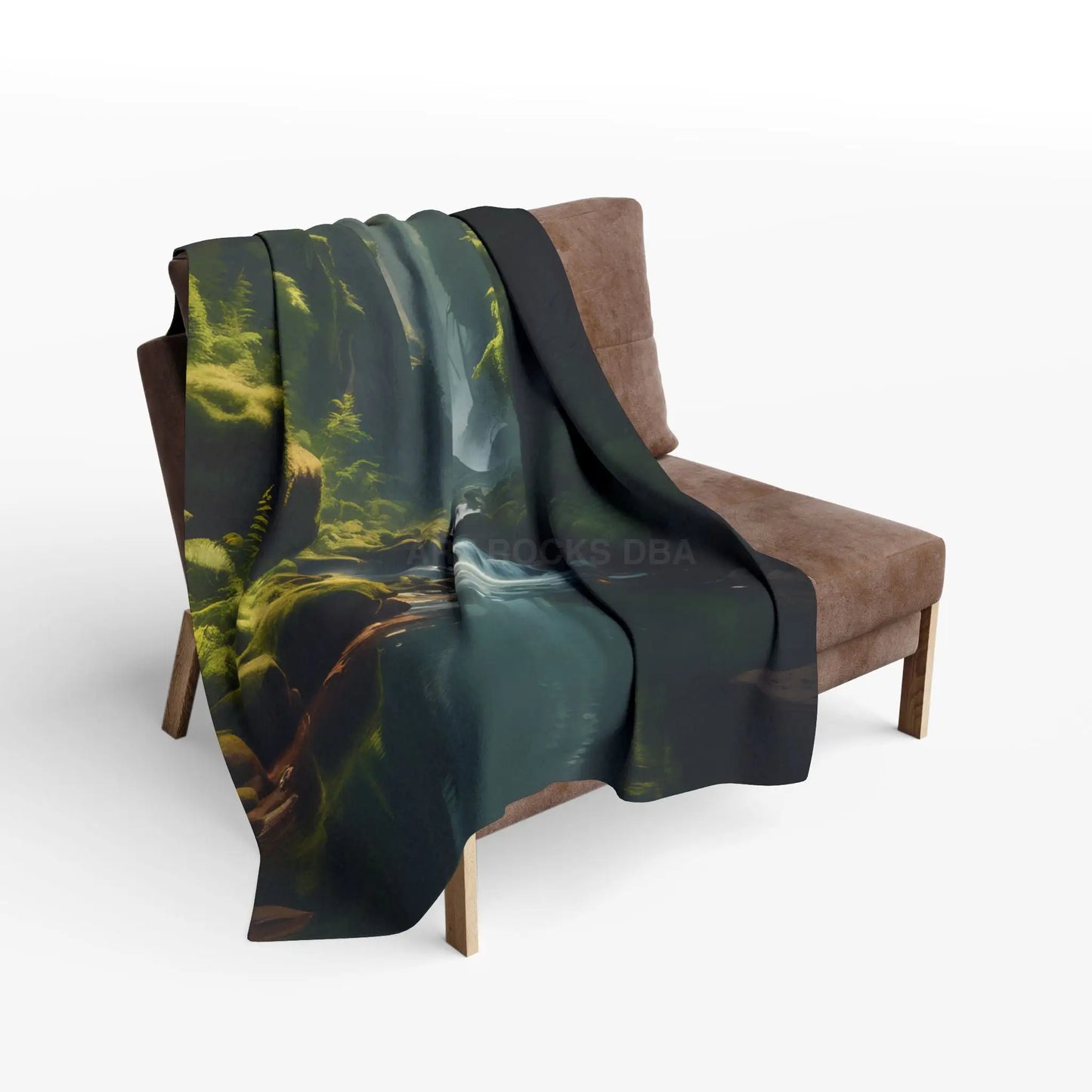 Fern Filled Canyon Arctic Fleece Blanket - Home Decor