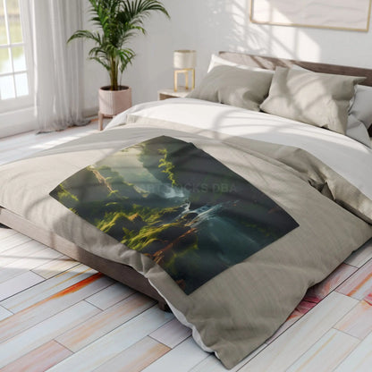 Fern Filled Canyon Arctic Fleece Blanket - Home Decor