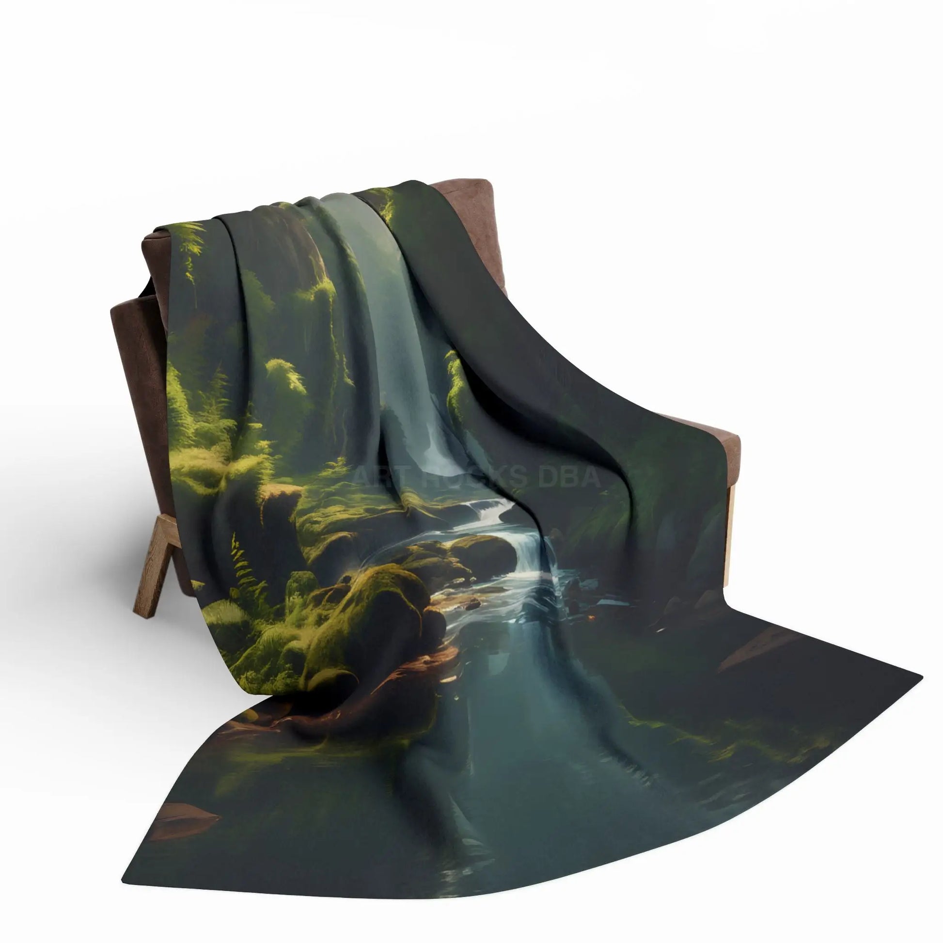 Fern Filled Canyon Arctic Fleece Blanket - Home Decor