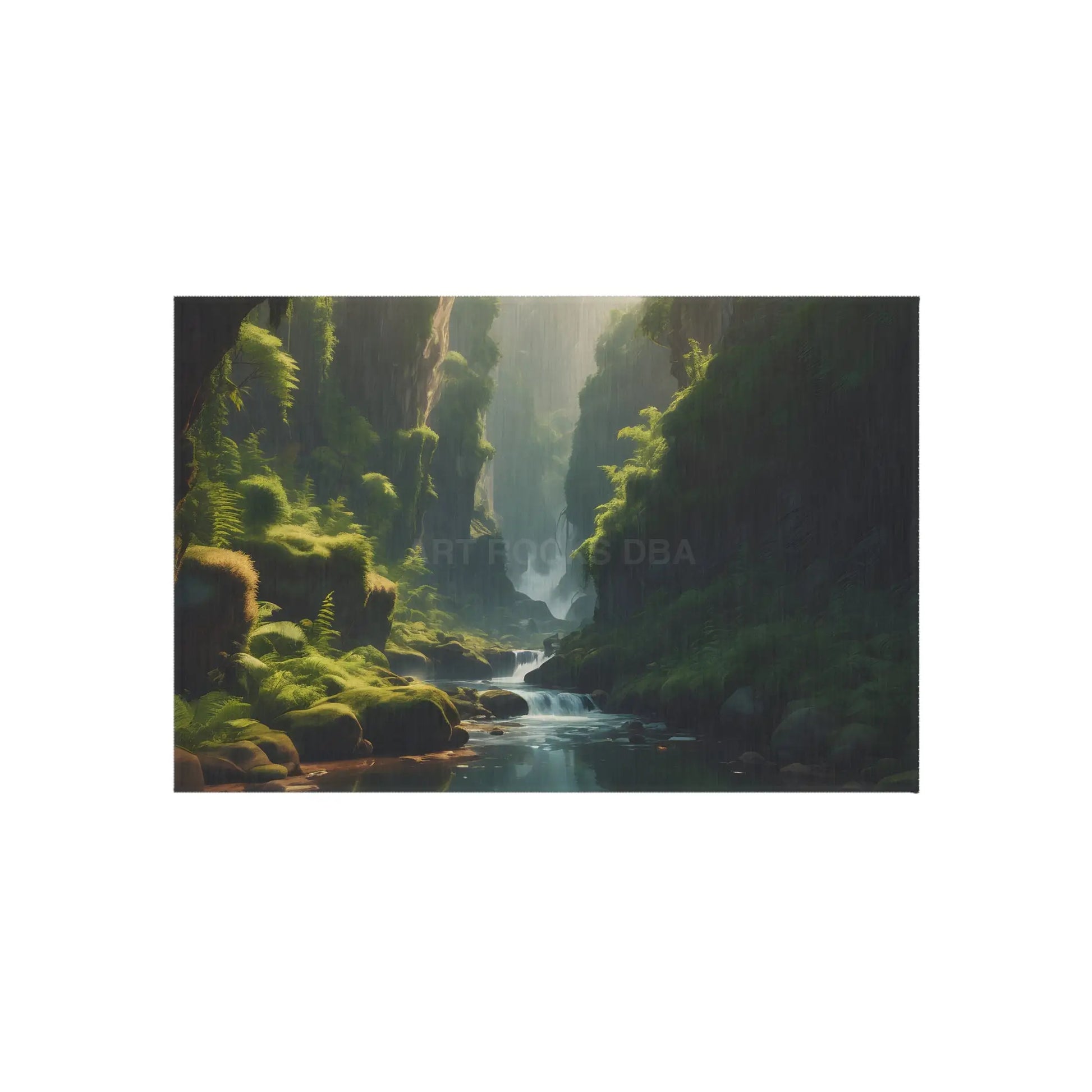 Fern Filled Canyon Outdoor Rug for Gardens Patios & Decks | Ideal for Camping Picnics and Outdoor Gatherings