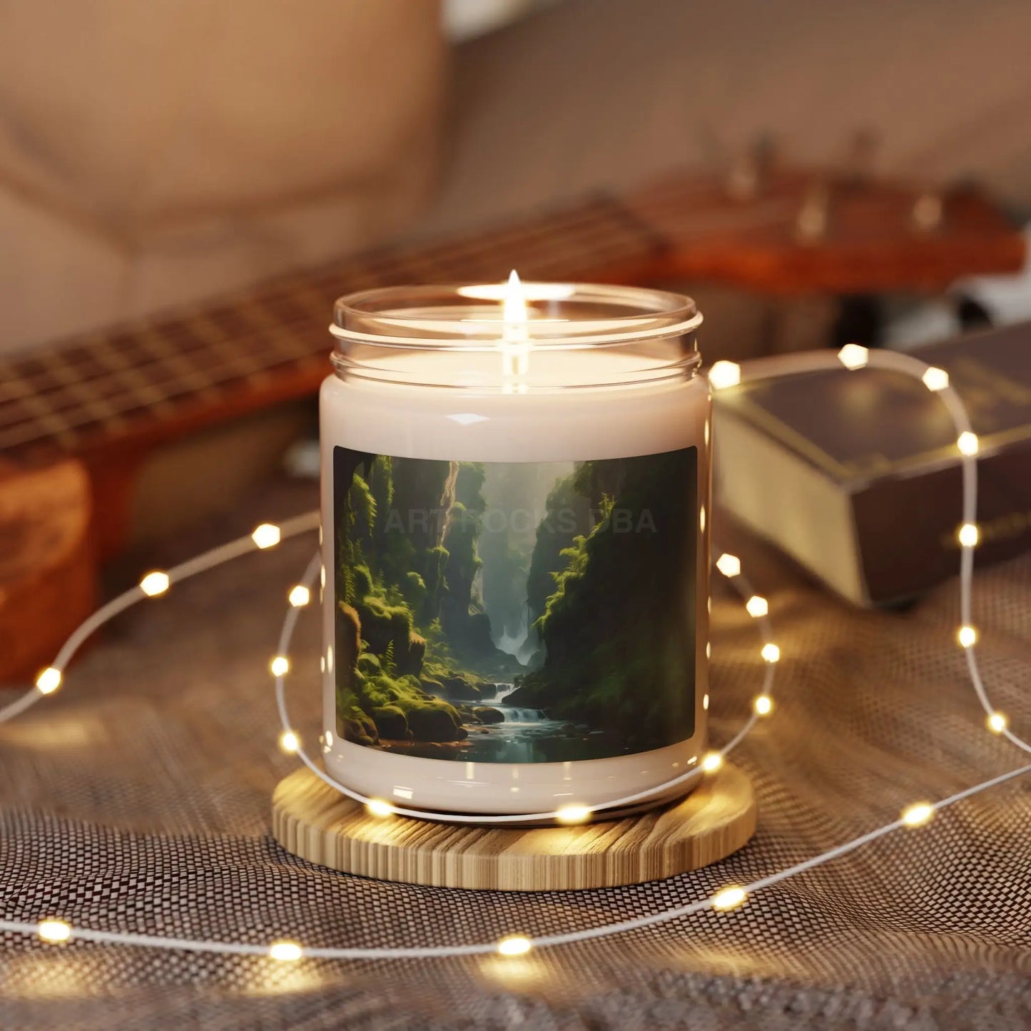 Fern Filled Canyon Scented Soy Candle Aromatherapy Candle Eco-Friendly Home Decor Gift for Nature Lovers Relaxation