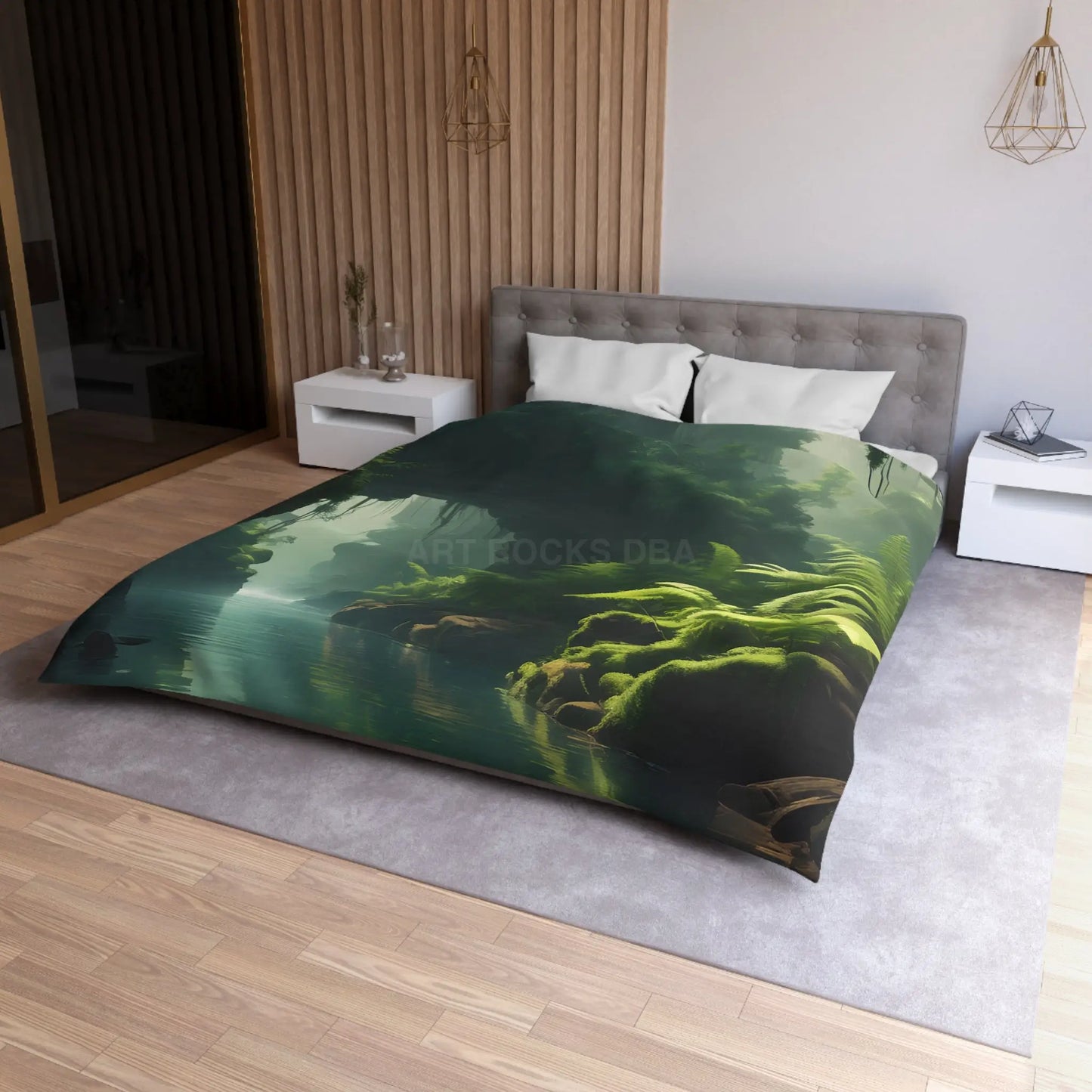 Fern Jungle Microfiber Duvet Cover Jungle Aesthetic Bedding Eco-friendly Bedroom Decor Tropical Home Textile Gift