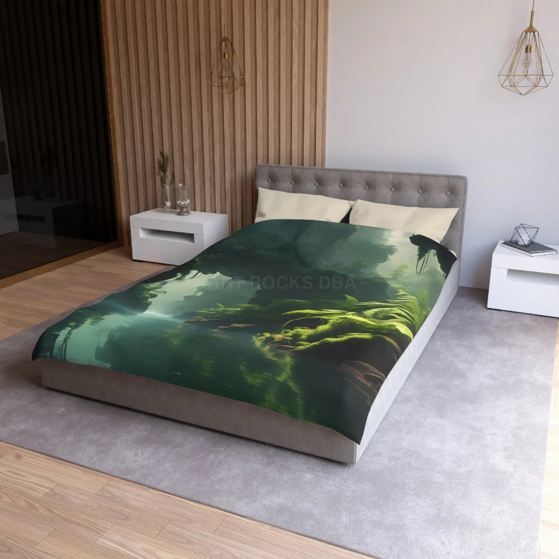 Fern Jungle Microfiber Duvet Cover Jungle Aesthetic Bedding Eco-friendly Bedroom Decor Tropical Home Textile Gift