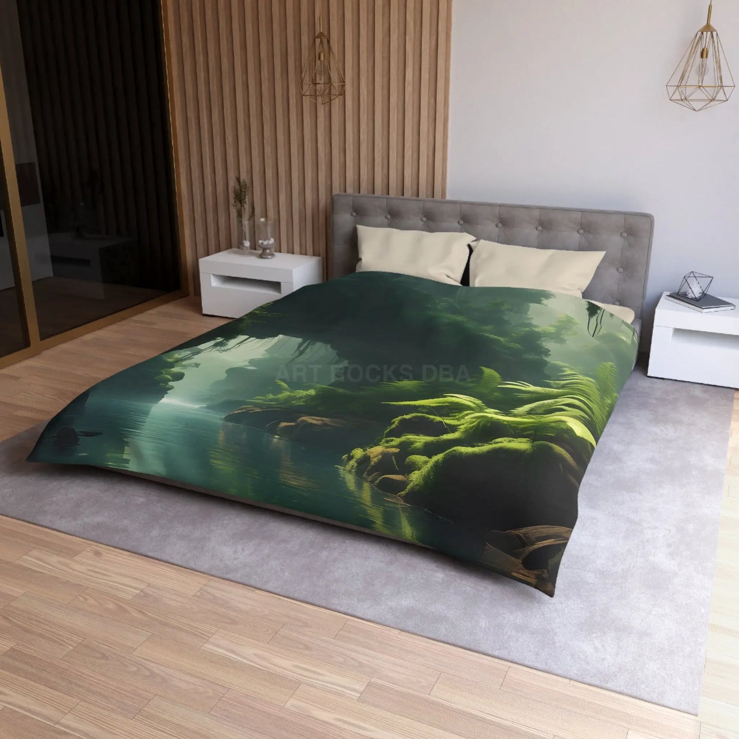 Fern Jungle Microfiber Duvet Cover Jungle Aesthetic Bedding Eco-friendly Bedroom Decor Tropical Home Textile Gift