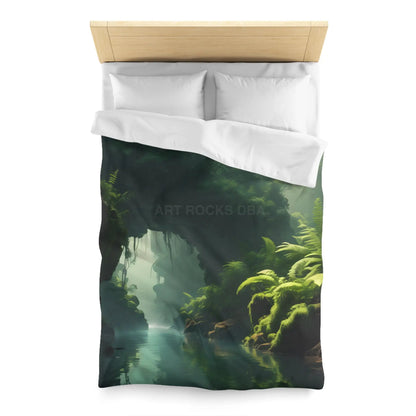 Fern Jungle Microfiber Duvet Cover Jungle Aesthetic Bedding Eco-friendly Bedroom Decor Tropical Home Textile Gift
