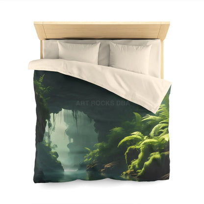Fern Jungle Microfiber Duvet Cover Jungle Aesthetic Bedding Eco-friendly Bedroom Decor Tropical Home Textile Gift
