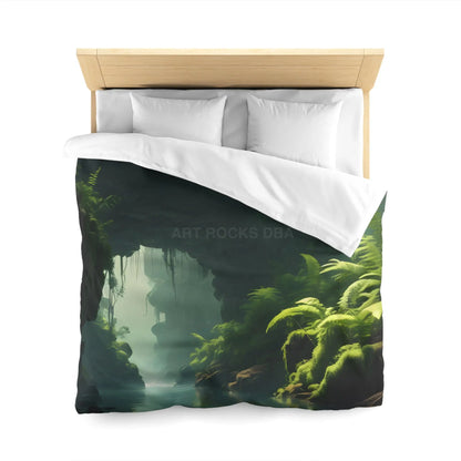 Fern Jungle Microfiber Duvet Cover Jungle Aesthetic Bedding Eco-friendly Bedroom Decor Tropical Home Textile Gift