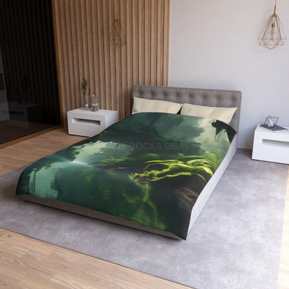 Fern Jungle Microfiber Duvet Cover Jungle Aesthetic Bedding Eco-friendly Bedroom Decor Tropical Home Textile Gift