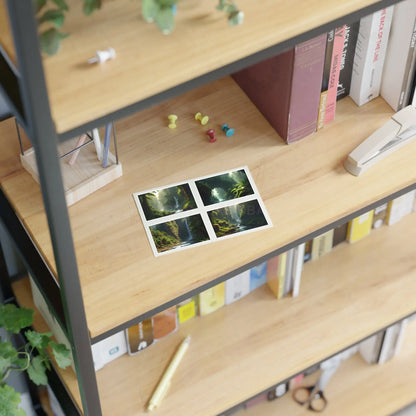 Fern Landscape Sticker Sheets | Forest Decor Waterfall Art Laptop Decals Scrapbooking Eco-Friendly Gifts - Paper