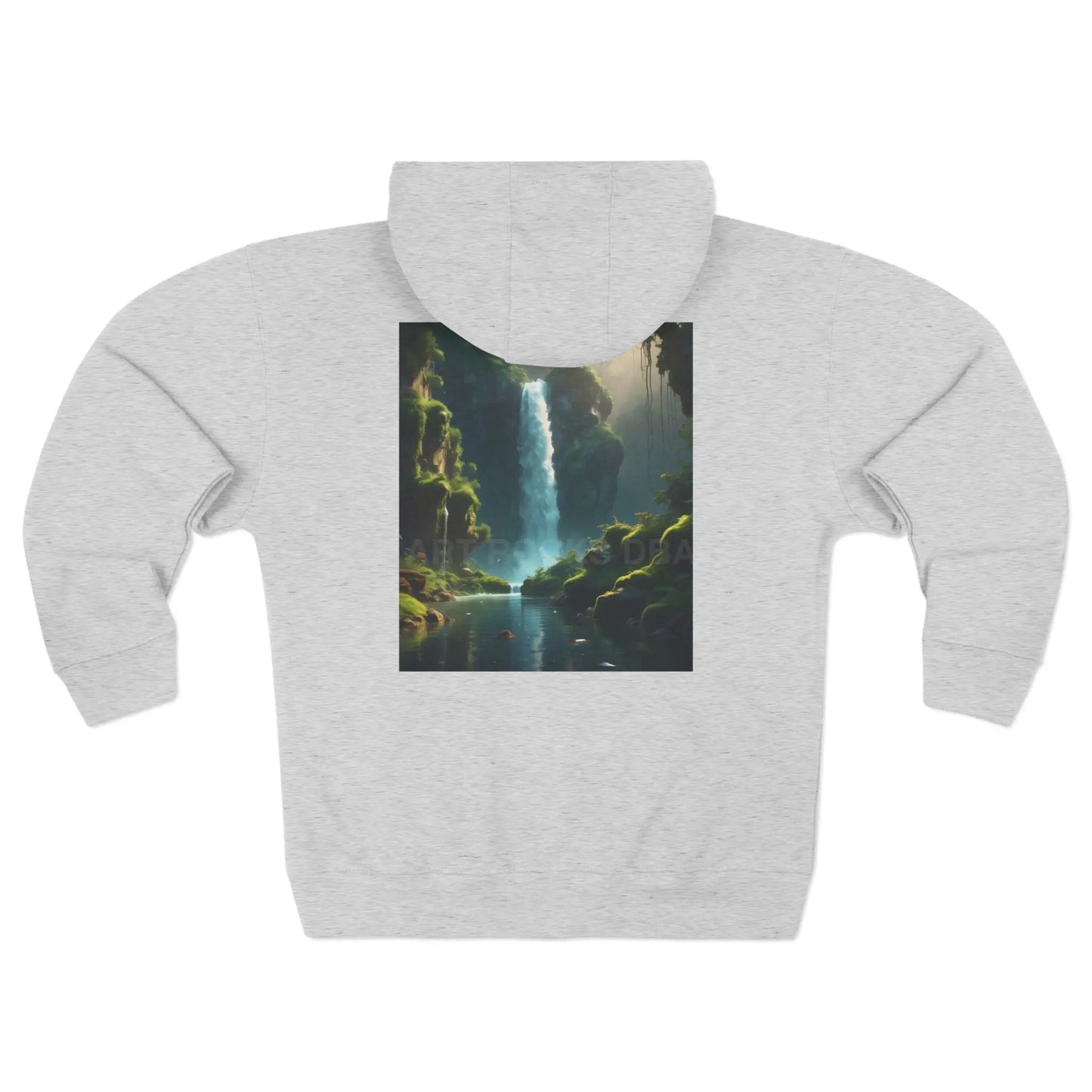 Fern Waterfall Zip-Up Sweatshirt - XS / Heather Grey - Hoodie