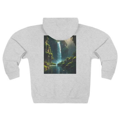 Fern Waterfall Zip-Up Sweatshirt - XS / Heather Grey - Hoodie
